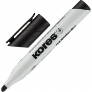 Маркер для белых досок Kores 20850 черный (толщина линии 3-5 мм) скошенный наконечник