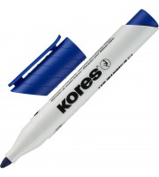 Маркер для белых досок Kores 20853 синий (толщина линии 3-5 мм) скошенный наконечник