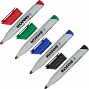 Набор маркеров для бумаги для флипчартов Kores XF1 4 цвета (толщина линии 3 мм) круглый наконечник