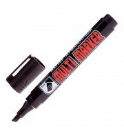 Маркер перманентный Crown Multi Marker черный (толщина линии 1-5 мм) скошенный наконечник
