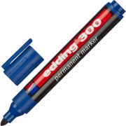 Маркер перманентный Edding E-300/3 синий (толщина линии 1,5-3 мм) круглый наконечник