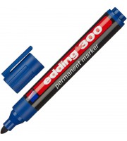 Маркер перманентный Edding E-300/3 синий (толщина линии 1,5-3 мм) круглый наконечник