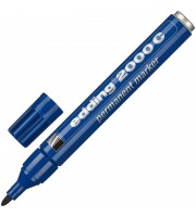 Маркер перманентный Edding E-2000C/3 синий (толщина линии 1,5-3 мм) круглый наконечник металлический ...