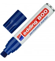 Маркер перманентный Edding 800 синий (толщина линии 4-12 мм) скошенный наконечник