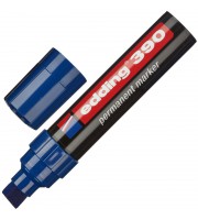 Маркер перманентный Edding 390/3 синий (толщина линии 4-12 мм) скошенный наконечник