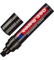 Маркер перманентный Edding E-390/1 черный (толщина линии 4-12 мм) скошенный наконечник