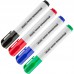 Набор маркеров перманентных Attache 4 цвета (толщина линии 1,5-3 мм) скошенный наконечник