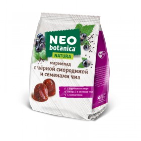 Мармелад Рот Фронт Neo-botanica,с черной смородиной и семенами Чиа, 200г