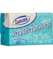 Мыло хозяйственное 72% Luscan в обертке 200г