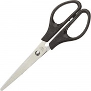 Ножницы 169 мм Attache с пластиковыми симметричными ручками черного цвета