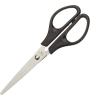 Ножницы 169 мм Attache с пластиковыми симметричными ручками черного цвета