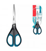 Ножницы 170мм MAPED Essentials Soft, симметричные с резин. вставкой ручки, черный с синим