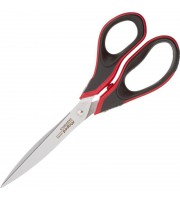 Ножницы 210 мм Maped Soft Gel с пластиковыми симметричными ручками черного/красного цвета (499210)