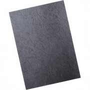 Обложка для переплета А4, картон под кожу, 100шт, черный