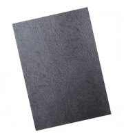 Обложка для переплета А4, картон под кожу, 100шт, черный