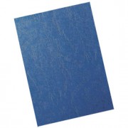 Обложка для переплета А4, картон под кожу, 100шт, голубой