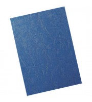 Обложка для переплета А4, картон под кожу, 100шт, голубой