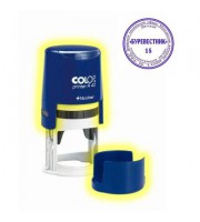 Оснастка для круглой печати COLOP, d=40мм, крышка, антибакт.защита, синий