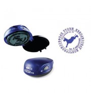 Оснастка для круглой печати COLOP, d=40м, Stamp Mouse, крышка, карманная, синий