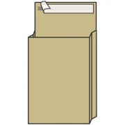 Пакет почтовый C4, UltraPac, 229*324*40мм, коричневый крафт, отр. лента, 130г/м2 (250 шт.)