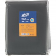 Мешки для мусора на 360 л Luscan черные (ПВД, 60 мкм, в упаковке 25 штук, 130x160 см)