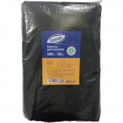 Мешки для мусора на 180 л Luscan черные (ПВД, 40 мкм, в упаковке 50 штук, 90x120 см)