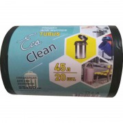 Мешки для мусора на 45 л Концепция Быта EcoСlean Tubus черные (ПВД, 25 мкм, в рулоне 20 штук, 40x90 ...