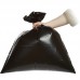 Мешки для мусора на 60 л с завязками Ромашка Стандарт черные (ПВД, 25 мкм, в рулоне 10 штук, 60х68 ...