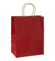 Пакет подарочный крафт 26х33х12см, 120гр, красный, GBZ087 red