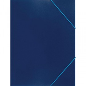 Папка на резинках Attache Economy A4 35 мм пластиковая до 300 листов синяя (толщина обложки 0.5 мм)
