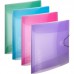 Папка на резинке Attache Rainbow Style А4 15 мм пластиковая до 200 листов фиолетовая (толщина обложк ...