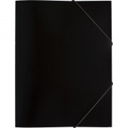 Папка на резинках Attache Economy A4 35 мм пластиковая до 300 листов черная (толщина обложки 0.5 мм) ...
