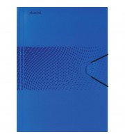 Папка на резинке Attache Digital А4+ 18 мм пластиковая до 200 листов синяя (толщина обложки 0.45 мм) ...