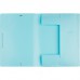 Папка на резинках Attache Акварель А4 20 мм пластиковая до 150 листов голубая (толщина обложки 0.35 ...