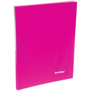 Папка c зажимом Berlingo "Neon", 17мм, 700мкм, неоновая розовая