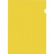 Папка-уголок Attache A4 пластиковая 180 мкм желтая (10 штук в упаковке)