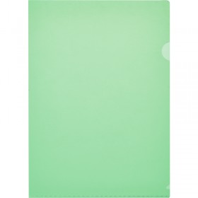 Папка-уголок Attache Economy A4 пластиковая 100 мкм зеленая (10 штук в упаковке)