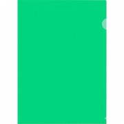 Папка-уголок Attache A4 пластиковая 150 мкм зеленая (10 штук в упаковке)
