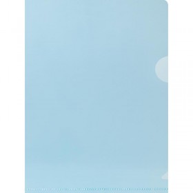 Папка-уголок Attache A5 пластиковая 150 мкм синяя (20 штук в упаковке)