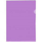 Папка-уголок OfficeSpace, А4, 150мкм, прозрачная фиолетовая