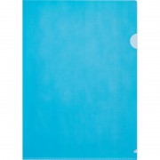 Папка-уголок Attache Economy A4 пластиковая 100 мкм синяя (10 штук в упаковке)