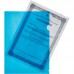 Папка-уголок Attache Economy A4 пластиковая 100 мкм синяя (10 штук в упаковке)