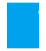 Папка-уголок Attache Economy Элементари А4 пластиковая 150 мкм синяя (20 штук в упаковке)