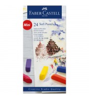 Пастель Faber-Castell "Soft pastels", 24 цв., мини, картон. упак.