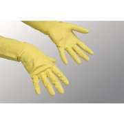 Перчатки резиновые Vileda Контракт желтые размер S (артикул производителя 100538)