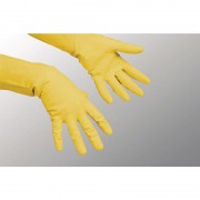 Перчатки многоцелевые Vileda желтые размер L (артикул производителя 100163)