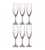 Набор бокалов для шампанского SYLVIA, 220 мл 6 шт