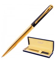 Ручка подарочная шариковая GALANT ARROW GOLD, корпус черн./золот., детали зол., 0,7мм, синяя