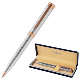 Ручка подарочная шариковая GALANT ESQUISSE, корпус серебр., детали роз.золото, 0,7мм, синяя