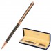 Ручка подарочная шариковая GALANT ASTRON BRONZE, корпус мет., детали роз.золото, 0,7мм, синяя
